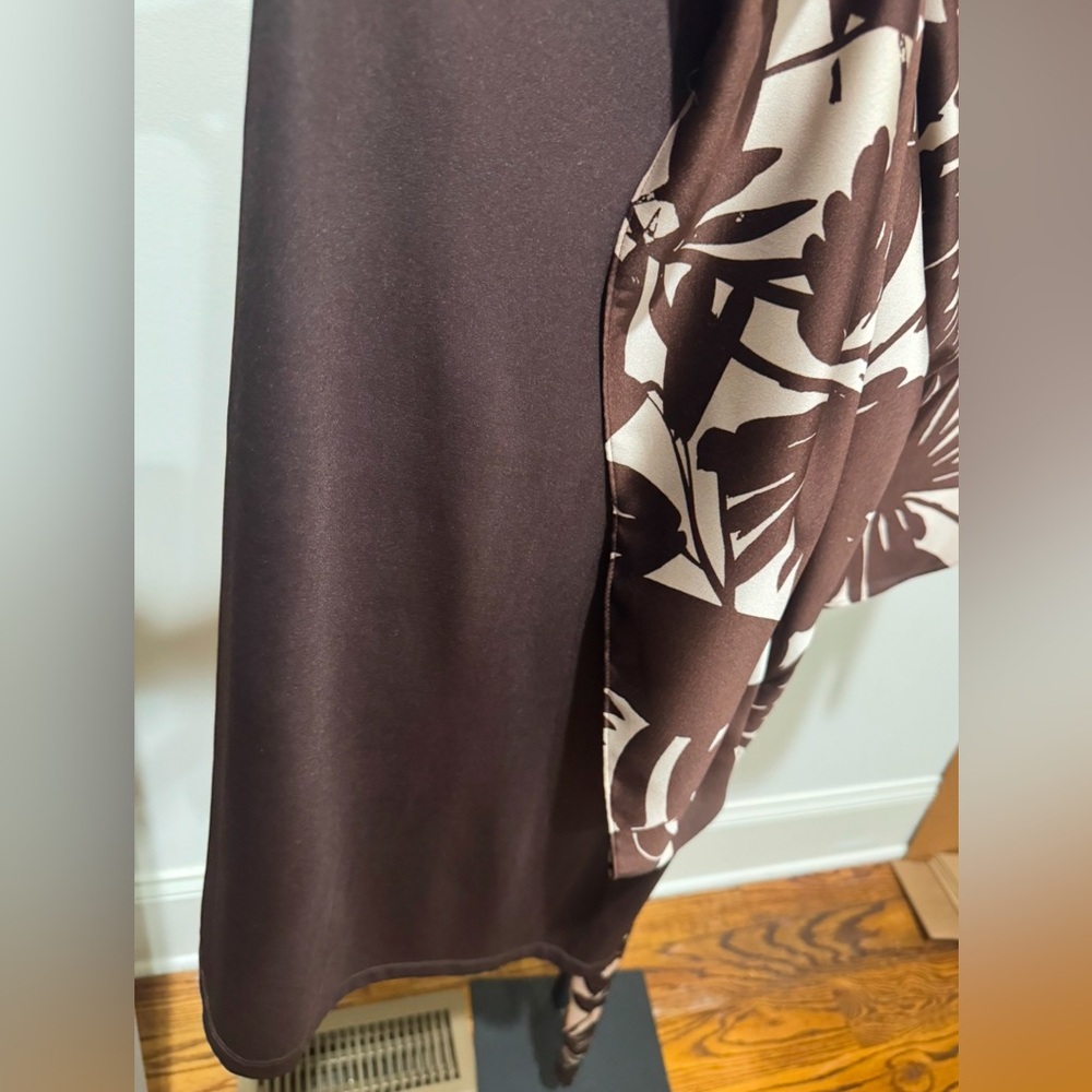 Trina Turk Paradise Mini Dress in Brown Tropical Print size Medium - Picture 7 of 8